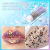 DAGEDA Carnival Body Glitter Gel, Holographic Face Glitter Rave Party Accessories, Chunky Glitters for Hair Eyes Nails, Cosmetic Laser Powder Festival Sequins Paint Makeup view 4