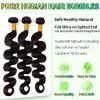Human Hair Bundles Body Wave Natural Color, 18 18 18 Inch - 3 Bundles, Antousha Body Wave Bundles Human Hair 12A Unprocessed Brazilian Virgin Wavy Bundles for Black Women view 2