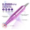 Rechargeable Electric Nail Drill Machine With USB Connect Polish Remover Set Manicure Sander Low Noise File(Blue) view 4