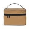 Brown Large Cosmetic Bag for Women - Travel Makeup Bag for Home, Gym, and Long Trips, Black view 1