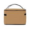 Brown Large Cosmetic Bag for Women - Travel Makeup Bag for Home, Gym, and Long Trips, Black view 3