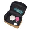 Brown Large Cosmetic Bag for Women - Travel Makeup Bag for Home, Gym, and Long Trips, Black view 4