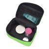 BOXILTD Solid Green Large Cosmetic Bag for Women - Travel Makeup Bag for Home, Gym, and Long Trips, Black view 4