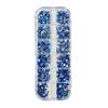 12 Grid Shimmering Nail Art Rhinestones, Flatback Gemstones for Versatile Decoration - Nails Shoes Makeup Bags (Blue) view 1