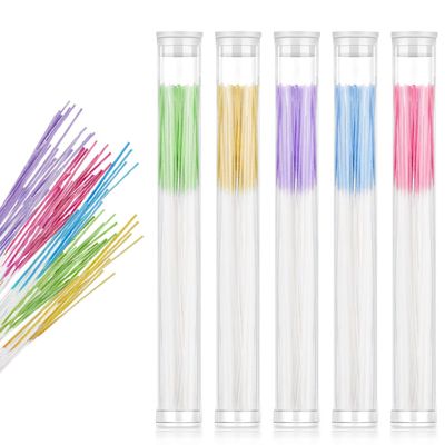 Ear Hole Cleaner 300Pcs Ear Piercing Cleaner Floss 5 Colors Earring Hole Cleaner for Girls Women Men,Disposable Piercing Cleaning Floss,Ear Piercing Care Cleaning Tool (5Colors 300Pcs)