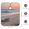 Beach Sea Turtle Barber Cape for Adult, Soft Durable Hair Cutting Cape for Coloring - Easy Clean, Adjustable Haircut Cape for Home & Salon Use, 66.9" X 56.7" view 2