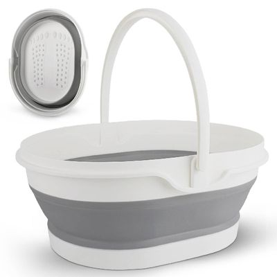 Collapsible Foot Bath Soak Tub, Foot Soaker Tub for Foot Spa, Foot Tube for Soaking Feet Massager Health Care, Footbath Bucket With Acupoints, Laundry Wash Basin for Travel Camping RV, Gifts for Women