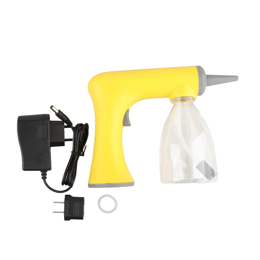 harayaa Hair Perming Styling Foam Machine Reusable Perm Foamer Machine, Yellow 300ml