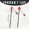 2 Pcs Chinese Hair Sticks for Women Wooden Japanese Hair Chopsticks Accessories Retro Red Cherry Clips Handmade Flower Tassel Geisha Costume for Girls Long Hair (Red) view 2