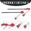 2 Pcs Chinese Hair Sticks for Women Wooden Japanese Hair Chopsticks Accessories Retro Red Cherry Clips Handmade Flower Tassel Geisha Costume for Girls Long Hair (Red) view 3