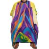Abstract Mountain Barber Cape for Adult, Soft Durable Hair Cutting Cape for Coloring - Easy Clean, Adjustable Haircut Cape for Home & Salon Use, 66.9" X 56.7" view 1