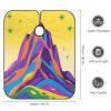 Abstract Mountain Barber Cape for Adult, Soft Durable Hair Cutting Cape for Coloring - Easy Clean, Adjustable Haircut Cape for Home & Salon Use, 66.9" X 56.7" view 2