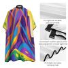 Abstract Mountain Barber Cape for Adult, Soft Durable Hair Cutting Cape for Coloring - Easy Clean, Adjustable Haircut Cape for Home & Salon Use, 66.9" X 56.7" view 4