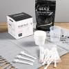 Nose Wax Kit for Men & Women - 100g Hair Removal Wax Beads with 20 Applicators, 10 Paper Cups, Mustache Stencils & Measuring Cup - At-Home Nose Hair Removal Kit view 2