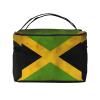 BOXILTD Old Jamaican Flag Large Cosmetic Bag for Women - Travel Makeup Bag for Home, Gym, and Long Trips, Black view 3
