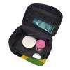 BOXILTD Old Jamaican Flag Large Cosmetic Bag for Women - Travel Makeup Bag for Home, Gym, and Long Trips, Black view 4