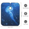 Blue Jellyfish Barber Cape for Adult, Soft Durable Hair Cutting Cape for Coloring - Easy Clean, Adjustable Haircut Cape for Home & Salon Use, 66.9" X 56.7" view 2