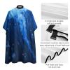 Blue Jellyfish Barber Cape for Adult, Soft Durable Hair Cutting Cape for Coloring - Easy Clean, Adjustable Haircut Cape for Home & Salon Use, 66.9" X 56.7" view 4
