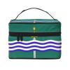 BOXILTD Peterborough Flag Large Cosmetic Bag for Women - Travel Makeup Bag for Home, Gym, and Long Trips, Black view 1
