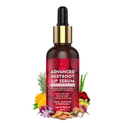 Beetroot Lip Serum | For Dark & Pigmented Lips | for Women & Men 15 ml