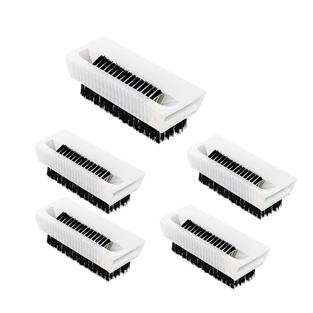 5pcs Surgical Scrub Brushes for Hands Non-Disposable Sterile Hand Scrubber Double-Sided Nail Brushes with Nail Cleaner Hand and Nail Cleaning Brush Stiff Bristle Fingernail Brushes Nail Scrub Brushes