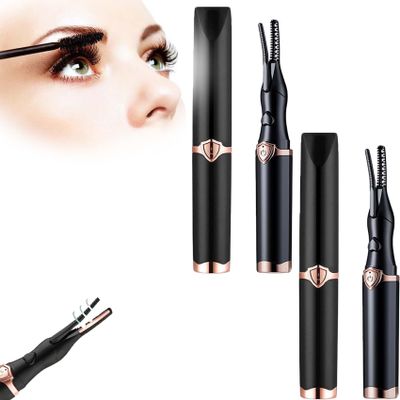 2026 Upgrade Electric Eyelash Curler,Eyelash Curler for Quick Heating,Instant Glam, Finalize Eyelash Natural Curling Long Lasting for Women Makeup Tools (2PCS-B)