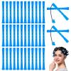 40 Pcs Blue Plastic Hair Perm Rods Small Cold Wave Rods Curlers Rollers DIY Hair Curler Styling Tools for Hairdressing Hair view 1