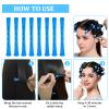 40 Pcs Blue Plastic Hair Perm Rods Small Cold Wave Rods Curlers Rollers DIY Hair Curler Styling Tools for Hairdressing Hair view 3