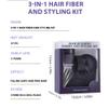 2PCS Professional Hair Building Fibers Keratin Powder Styling Set Thickening Spray Hair Loss Products Fast Regrowth Black Styling Kit view 2