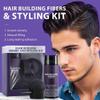 2PCS Professional Hair Building Fibers Keratin Powder Styling Set Thickening Spray Hair Loss Products Fast Regrowth Black Styling Kit view 4