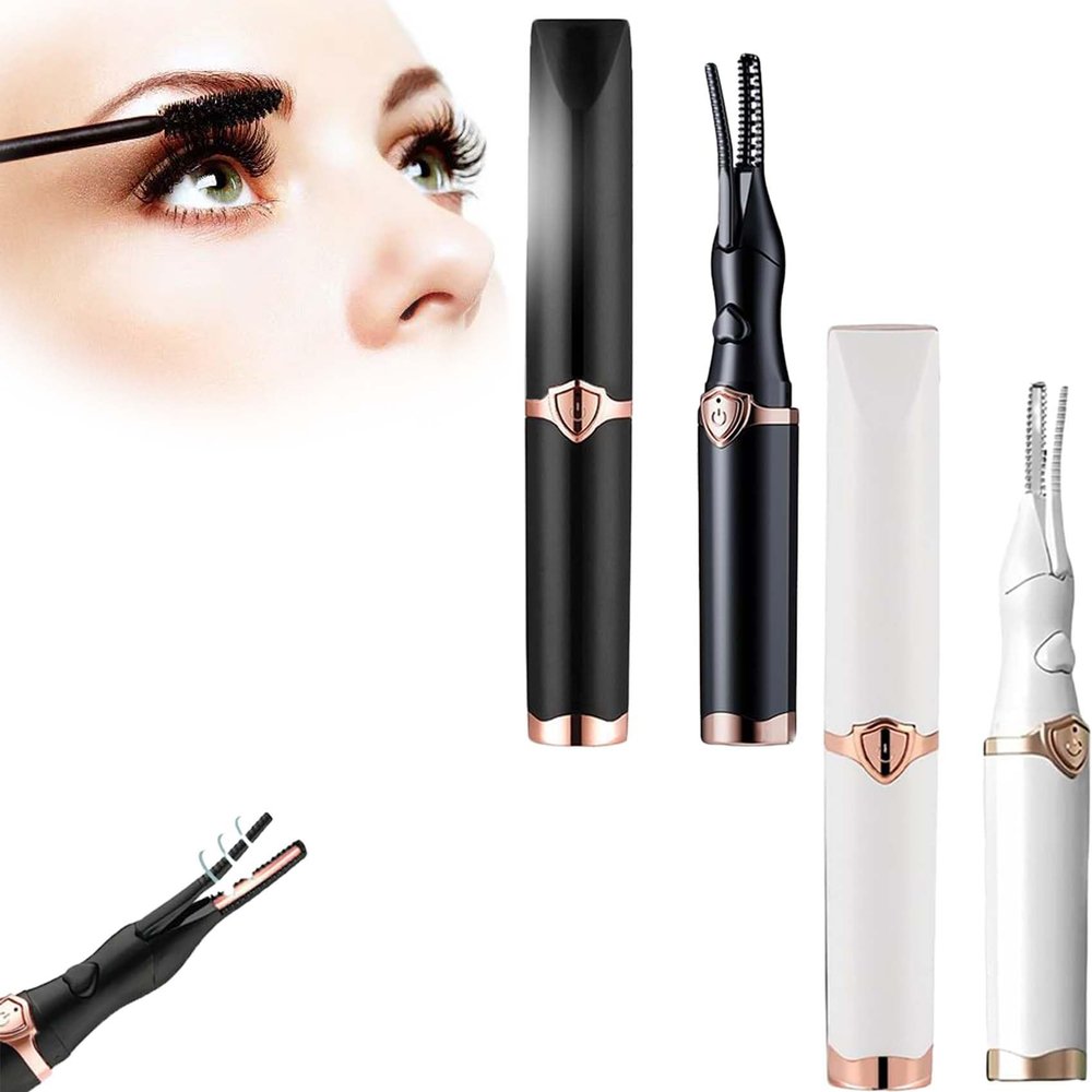 2026 Upgrade Electric Eyelash Curler,Eyelash Curler for Quick Heating,Instant Glam, Finalize Eyelash Natural Curling Long Lasting for Women Makeup Tools (2PCS-A)