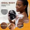 2 Pieces African Net Sponge Authentic, Durable Back Scrubber Washcloth for Shower, Exfoliating Net Sponge for All Skin, Bathing Accessories for Women (2 Pack (Black and Brown)) view 3