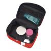 BOXILTD Swiss Flag Large Cosmetic Bag for Women - Travel Makeup Bag for Home, Gym, and Long Trips, Black view 4