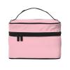 BOXILTD Natural pink Large Cosmetic Bag for Women - Travel Makeup Bag for Home, Gym, and Long Trips, Black view 1