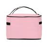 BOXILTD Natural pink Large Cosmetic Bag for Women - Travel Makeup Bag for Home, Gym, and Long Trips, Black view 3