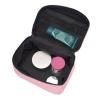 BOXILTD Natural pink Large Cosmetic Bag for Women - Travel Makeup Bag for Home, Gym, and Long Trips, Black view 4