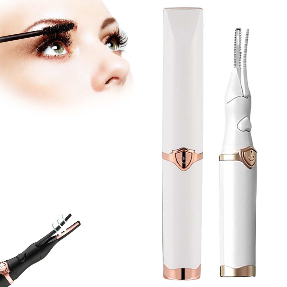 2026 Upgrade Electric Eyelash Curler,Eyelash Curler for Quick Heating,Instant Glam, Finalize Eyelash Natural Curling Long Lasting for Women Makeup Tools (White)