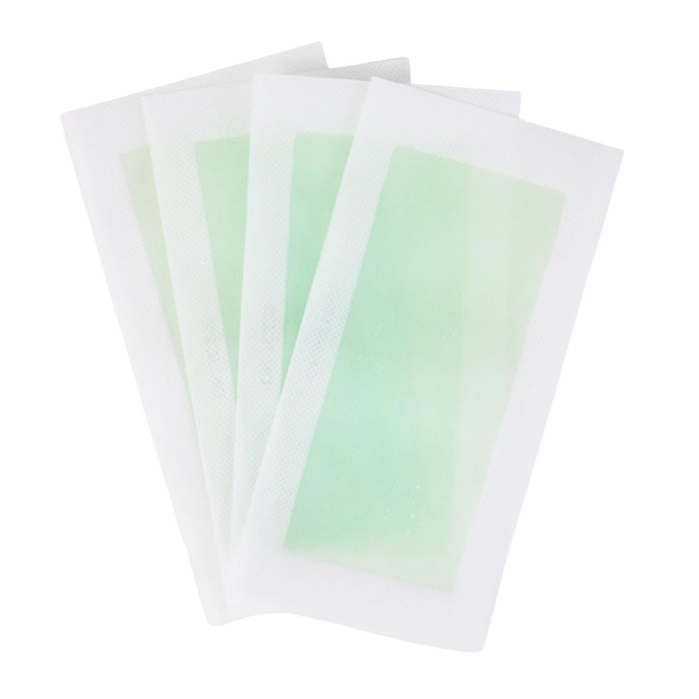 10PCS Wax Strips for Hair Removal - Wax Paper for Women - Waxing Kit for Women, Face, Body, Arms, Legs, Chest, Back, Bikini/Brazilian Waxing Strips (Green S)