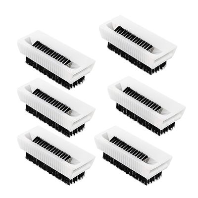 6pcs Surgical Scrub Brushes for Hands Non-Disposable Sterile Hand Scrubber Double-Sided Nail Brushes with Nail Cleaner Hand and Nail Cleaning Brush Stiff Bristle Fingernail Brushes Nail Scrub Brushes