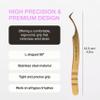 Curacoro Lash Tweezers for Eyelash Extensions  LashSmith 90 Eyelash Tweezer for Volume & Promade Fans view 3