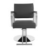 Salon Chair for Hair Stylist, 360 Degree Rotating Barber Chair with Hydraulic Pump & Footrest, 440LBS Heavy Duty Beauty Styling Chair, Rolling Swivel Spa Beauty Equipment for Barbershop (Black+Silver) view 2
