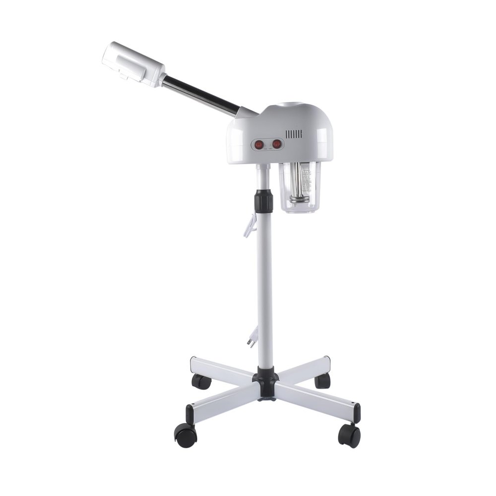 Adjustable Professional Facial Steamer, Hot Mist Spray, Facial Steamer for Esthetician or SPA at Home (White)