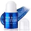 HOSAILY Roll-on Blue Body Glitter Gel for Face Hair, 4th of July Patriotic Veterans Day Accessories, Chunky Mermaid Sequins Festival Party Rave Outfits Halloween Face Paint Glitter Makeup for Women view 1