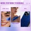 HOSAILY Roll-on Blue Body Glitter Gel for Face Hair, 4th of July Patriotic Veterans Day Accessories, Chunky Mermaid Sequins Festival Party Rave Outfits Halloween Face Paint Glitter Makeup for Women view 4
