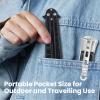2 Pieces Folding Combs, Automatic Butterfly Comb, Pocket Comb for Hair & Beard Styling - Black view 4
