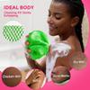 2 Pieces African Net Sponge Authentic, Durable Back Scrubber Washcloth for Shower, Exfoliating Net Sponge for All Skin, Bathing Accessories for Women (Pink and Green) view 2
