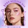 HOSAILY Roll-on Holographic Pink Body Glitter Gel for Face Hair, Chameleon Color Changing Glitter Gel Under Light, Chunky Mermaid Sequins Festival Party Rave Accessories Shimmer Halloween Makeup view 2