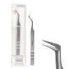 Curacoro Lash Tweezers for Eyelash Extensions - LashSmith 90 Tweezer for Easy Fan, Promade Fan & Multi-layered Lashes view 1
