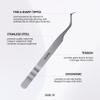 Curacoro Lash Tweezers for Eyelash Extensions - LashSmith 90 Tweezer for Easy Fan, Promade Fan & Multi-layered Lashes view 4