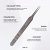 Curacoro EyeLash Tweezers - LashSmith Fine-tipped Lash Application Tool - Straight Isolation Tweezer for Every Lash Set view 4